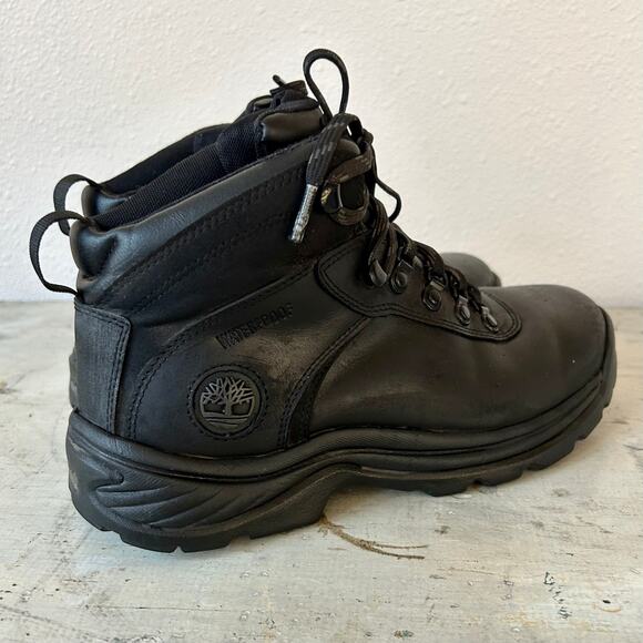 Timberland Flume Waterproof Black Hiking Boots 7.5 Leather Outdoor Trail Boots main image 6